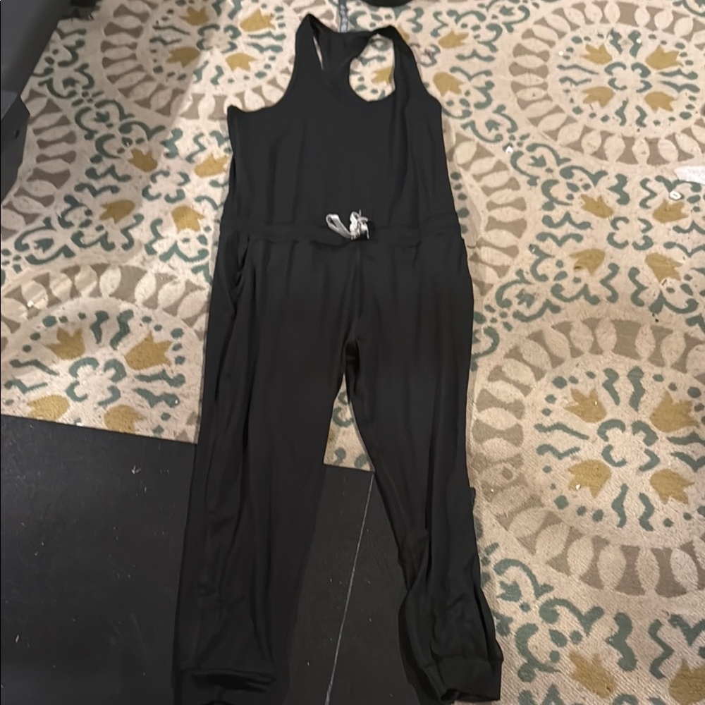 Vuori Black Sleeveless Jumpsuit